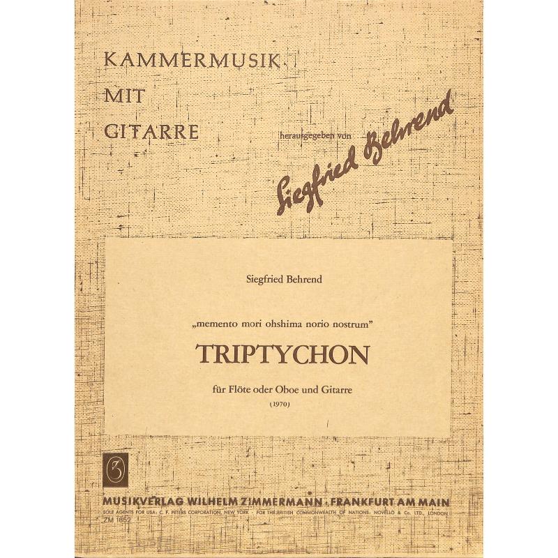 Titelbild für ZM 18520 - TRIPTYCHON (MEMENTO MORI OHSHIMA NORIO NOSTRUM)
