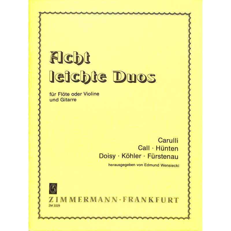 Titelbild für ZM 22290 - 8 LEICHTE DUETTE