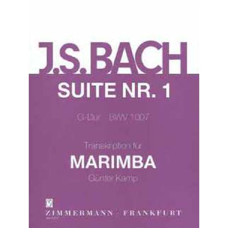 Titelbild für ZM 25010 - SUITE 1 G-DUR BWV 1007 (VC)