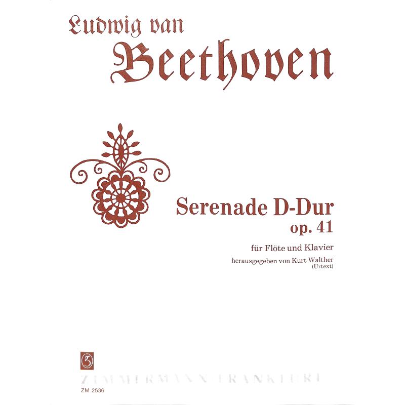 Titelbild für ZM 25360 - SERENADE D-DUR OP 41