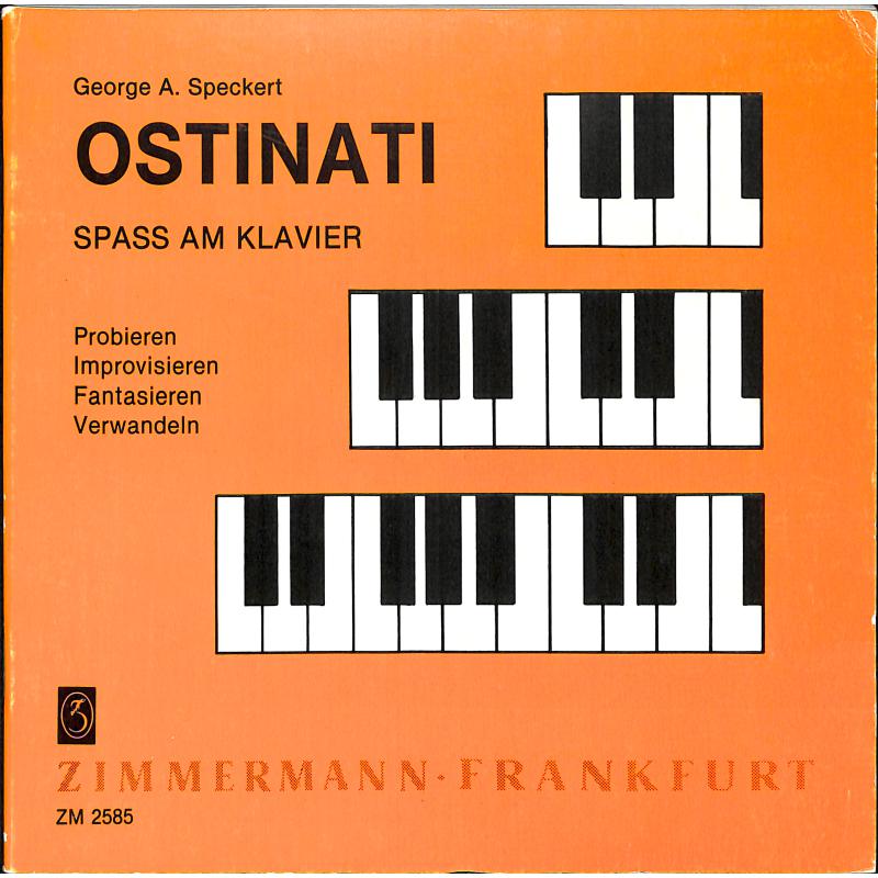 Titelbild für ZM 25850 - OSTINATO STUECKE