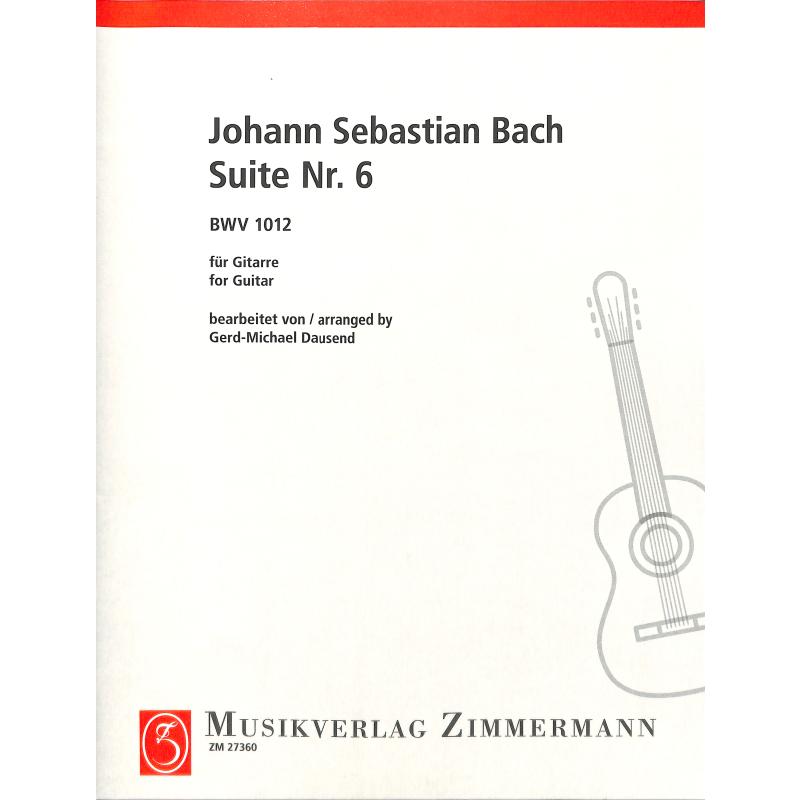 Titelbild für ZM 27360 - SUITE 6 D-DUR BWV 1012 (VC)