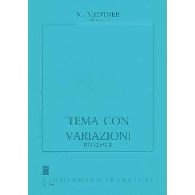 Titelbild für ZM 31090 - TEMA CON VARIAZIONI