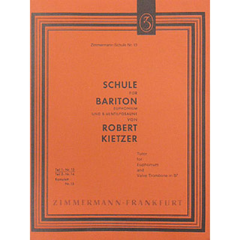 Titelbild für ZM 80013 - BARITONSCHULE 1