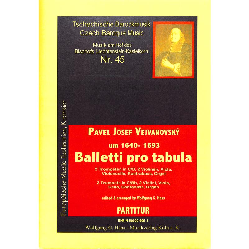 Titelbild für HAAS 906-1 - BALLETTI PRO TABULA