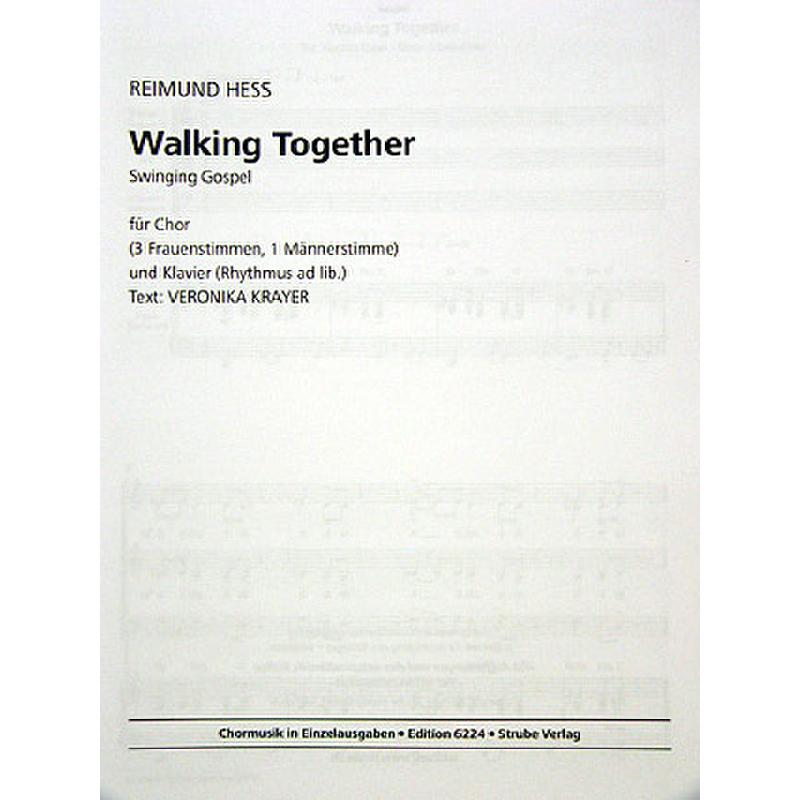 Titelbild für VS 6224 - WALKING TOGETHER - SWINGING GOSPEL