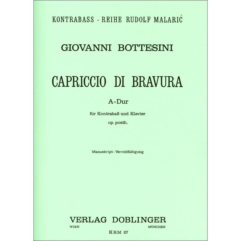 Titelbild für KRM 27 - CAPRICCIO DI BRAVURA A-DUR OP POSTH