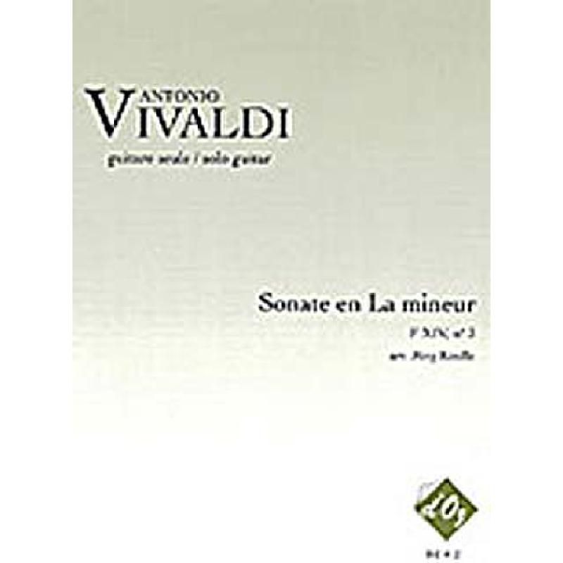 Titelbild für DOZ 412 - SONATE A-MOLL F 14/3