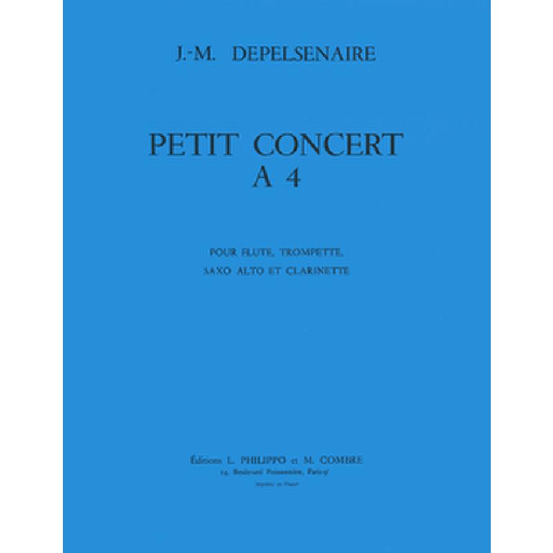 Titelbild für COMBRE -P4445 - PETIT CONCERT A 4