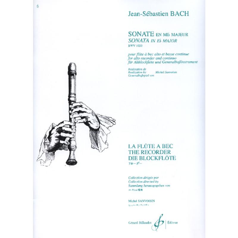 Titelbild für BILL 8051 - SONATE ES-DUR BWV 1033
