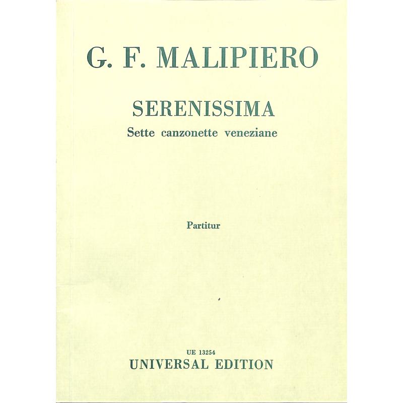 Titelbild für UE 13254 - SERENISSIMA