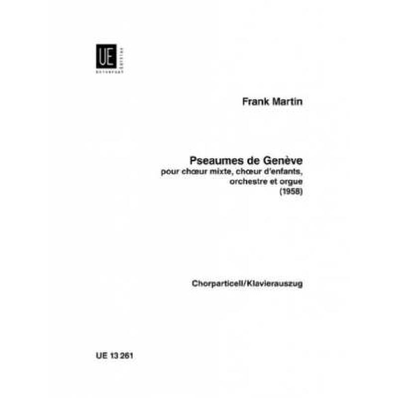 Titelbild für UE 13261 - PSEAUMES DE GENEVE