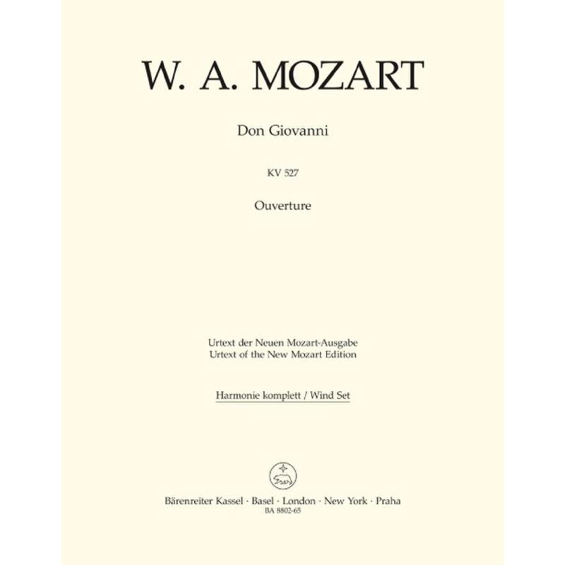Titelbild für BA 8802-65 - Don Giovanni KV 527 - Ouvertüre