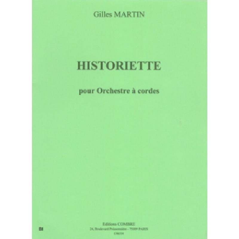 Titelbild für COMBRE 6354 - HISTORIETTE POUR ORCHESTRE A CORDES