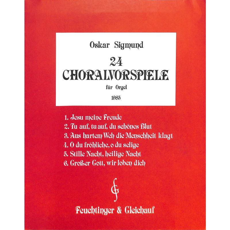 Titelbild für FEUCHT 98-1 - 24 CHORALVORSPIELE 1