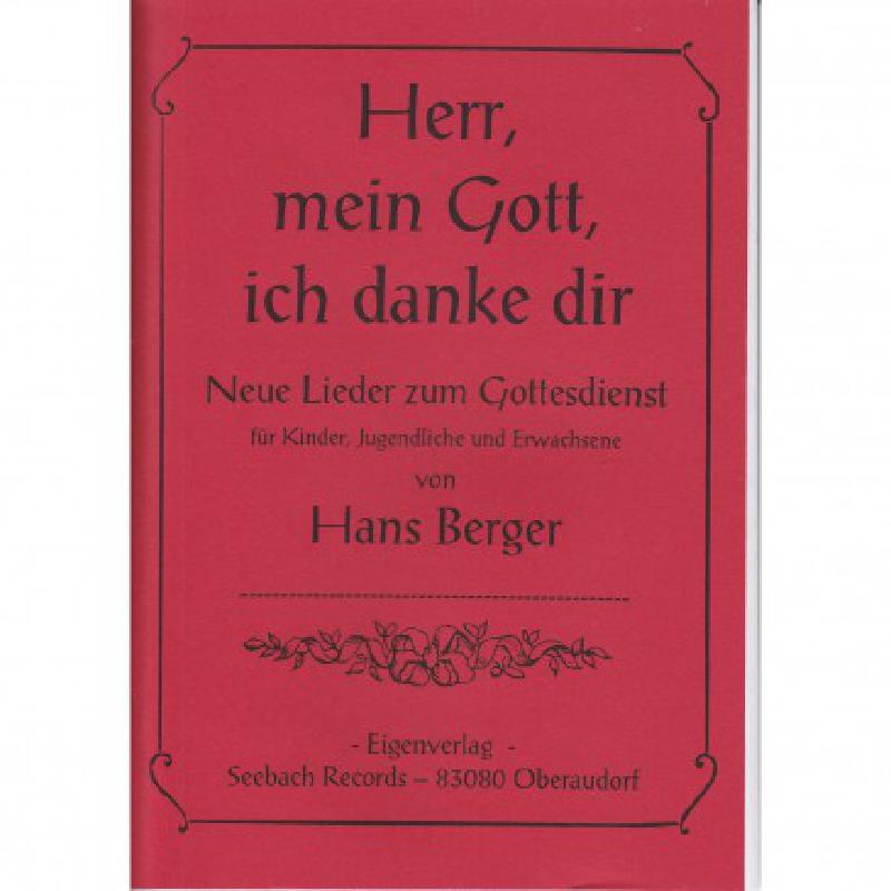 Titelbild für SEEBACH -MVB1088 - Herr mein Gott ich danke dir - neue Lieder zum Gottesdienst