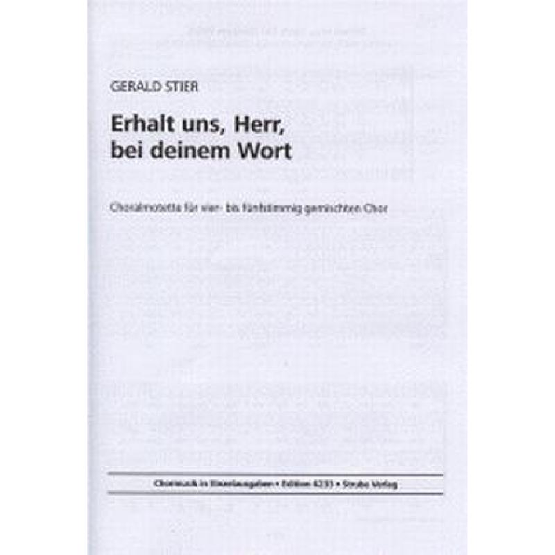 Titelbild für VS 6233 - ERHALT UNS HERR BEI DEINEM WORT - CHORALMOTETTE
