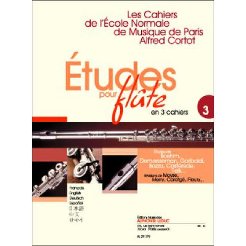 Titelbild für AL 29779 - ETUDES POUR FLUTE 3