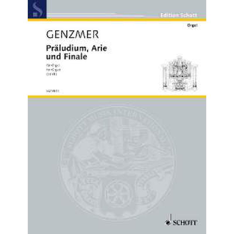 Titelbild für ED 9814 - PRAELUDIUM ARIE + FINALE