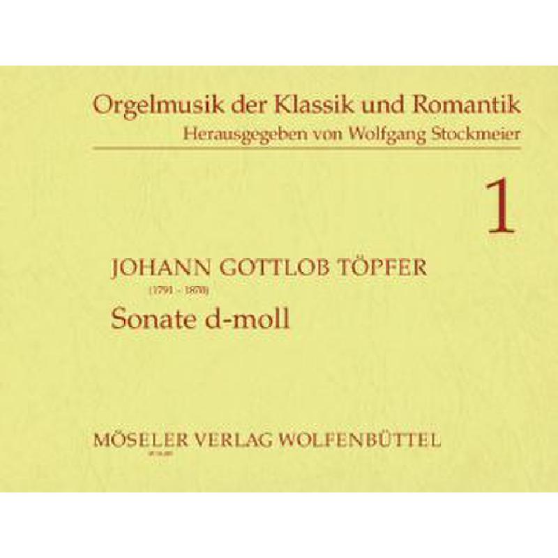 Titelbild für M 19201 - SONATE D-MOLL