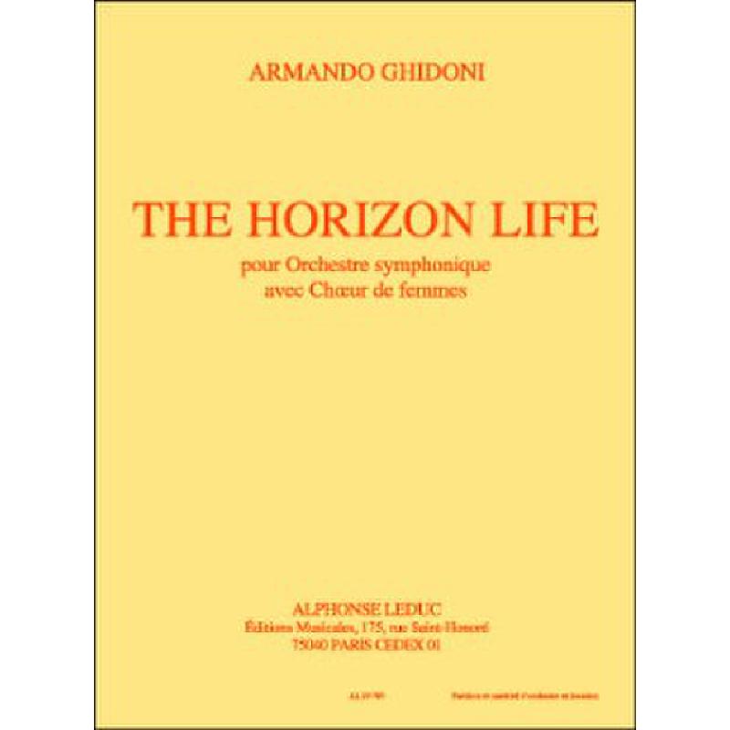 Titelbild für AL 29783 - THE HORIZON LIFE