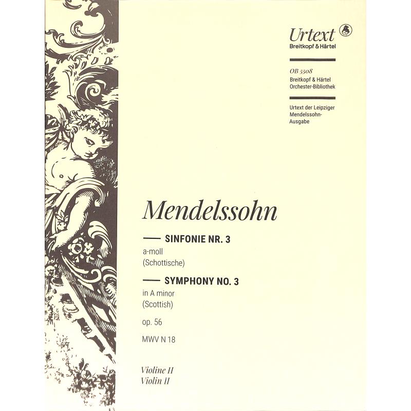 Titelbild für EBOB 5508-VL2 - SINFONIE 3 A-MOLL OP 56 (SCHOTTISCHE)