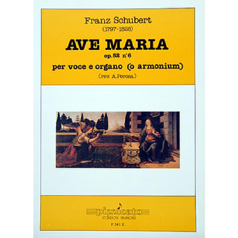 Titelbild für PIZZICATO 141 - AVE MARIA OP 52/6 D 839 B-DUR