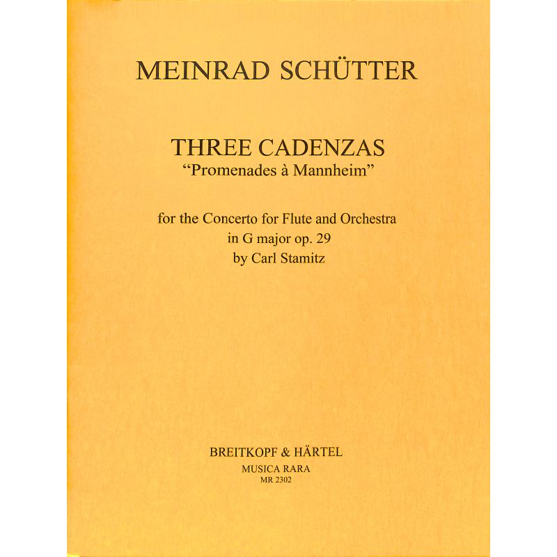 Titelbild für MR 2302 - 3 Kadenzen zu Carl Stamitz Konzert G-Dur op 29