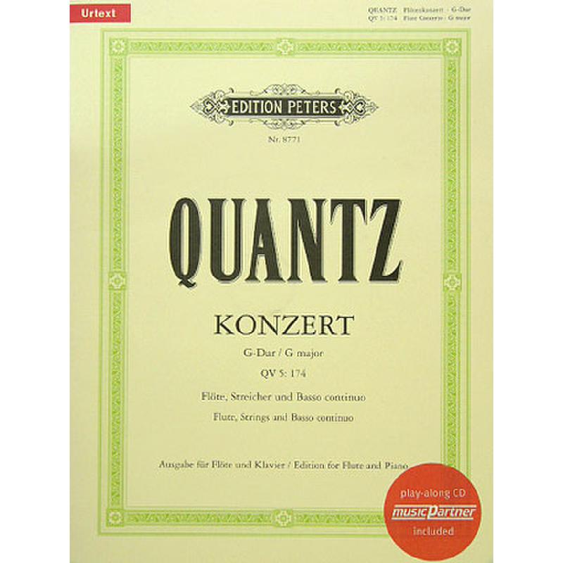 Titelbild für EPQ 8771 - KONZERT G-DUR QV 5/174 - FL ORC