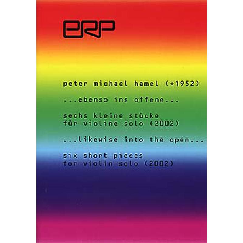 Titelbild für ERP 16-8 - EBENSO INS OFFENE (2002)