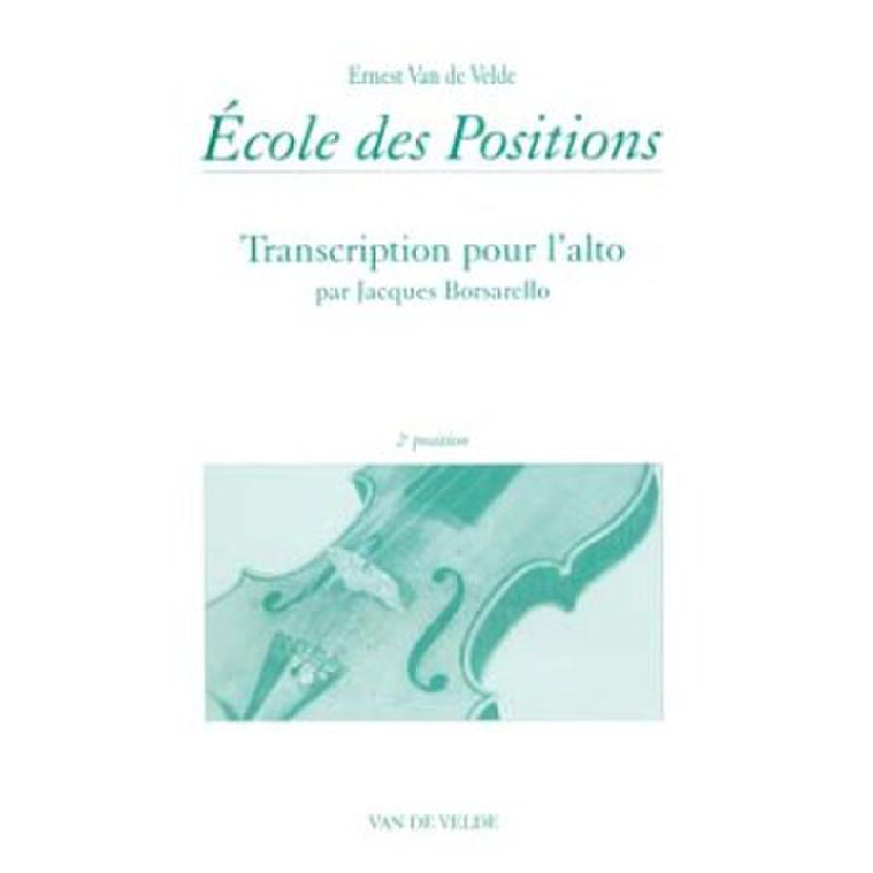 Titelbild für VV 22-5 - ECOLE DES POSITIONS (ZWEITE LAGE)
