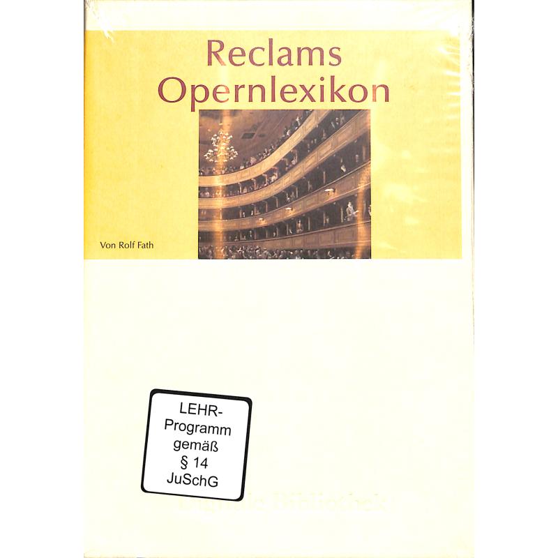 Titelbild für ISBN 3-89853-452-9 - RECLAMS OPERNLEXIKON