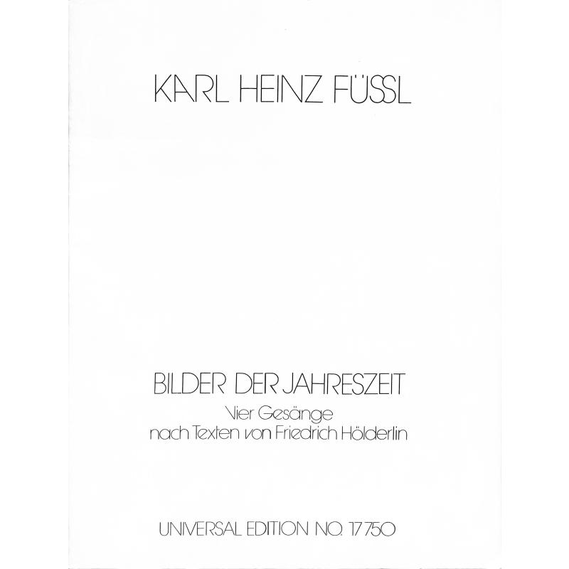 Titelbild für UE 17750 - BILDER DER JAHRESZEIT
