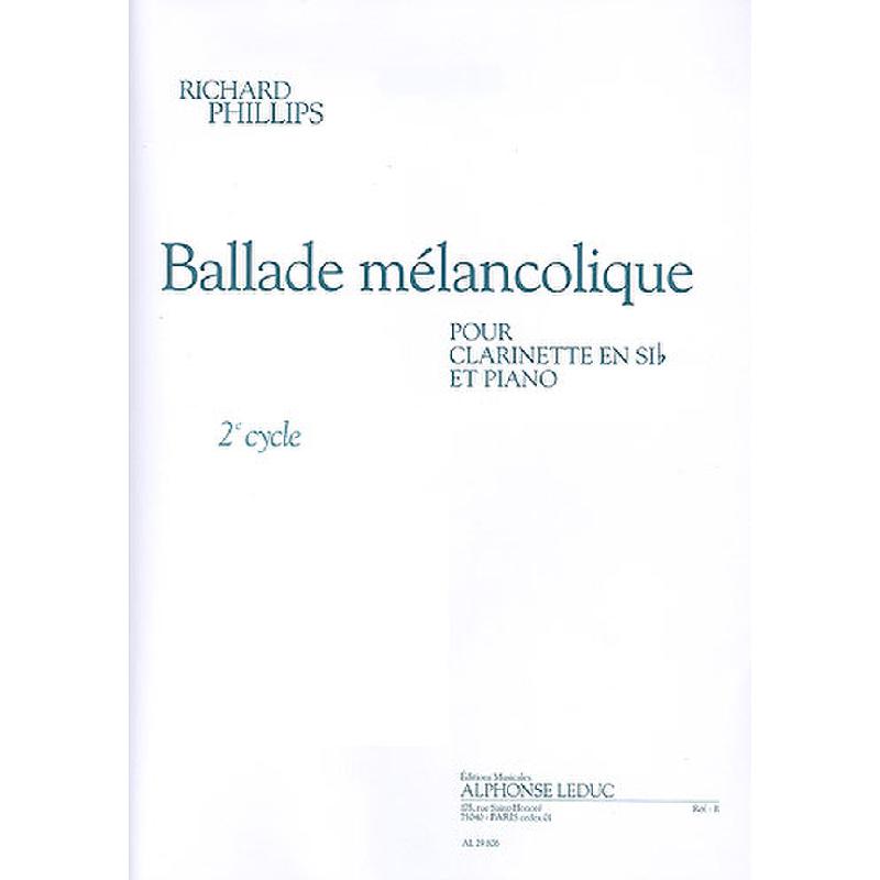 Titelbild für AL 29806 - BALLADE MELANCOLIQUE