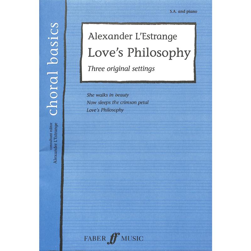 Titelbild für ISBN 0-571-52402-8 - LOVE'S PHILOSOPHY - 3 ORIGINAL SETTINGS