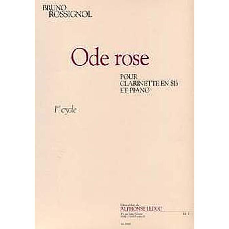 Titelbild für AL 29803 - ODE ROSE