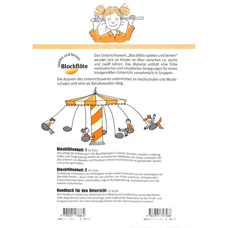 Notenbild für ED 8568 - BLOCKFLOETE SPIELEN UND LERNEN
