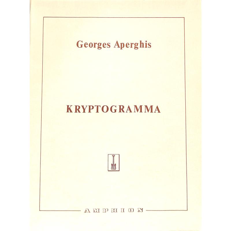 Titelbild für AMPHION 264 - KRYPTOGRAMMA