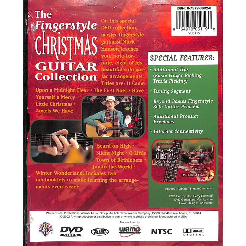 Notenbild für DVD 905119 - FINGERSTYLE CHRISTMAS GUITAR COLLECTION