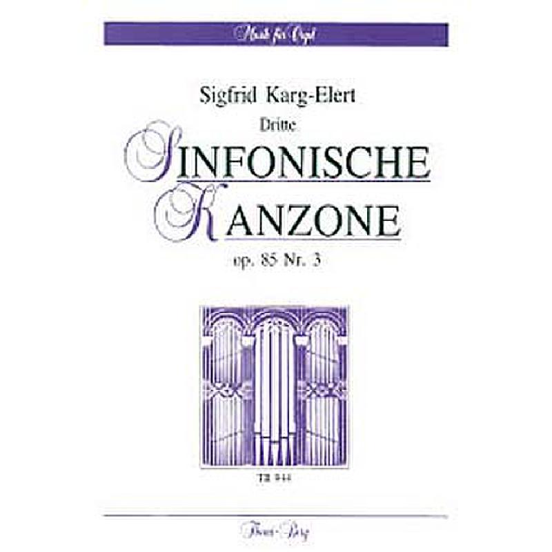 Titelbild für TB 944 - SINFONISCHE KANZONE OP 85/3