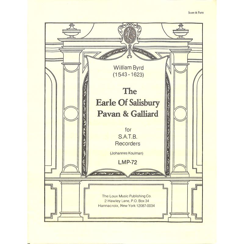 Titelbild für LOUX -LMP-72 - THE EARL OF SALISBURY PAVAN & GALLIARD