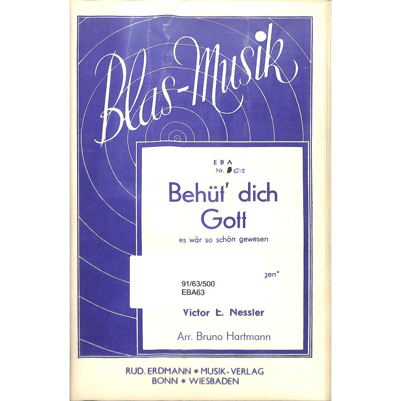 Titelbild für EBA 63 - BEHUET DICH GOTT ES WAER SO SCHOEN GEWESEN