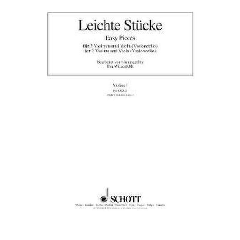 Titelbild für ED 8528-11 - LEICHTE VORTRAGSSTUECKE