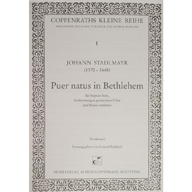 Titelbild für COPP 15001-01 - PUER NATUS IN BETHLEHEM