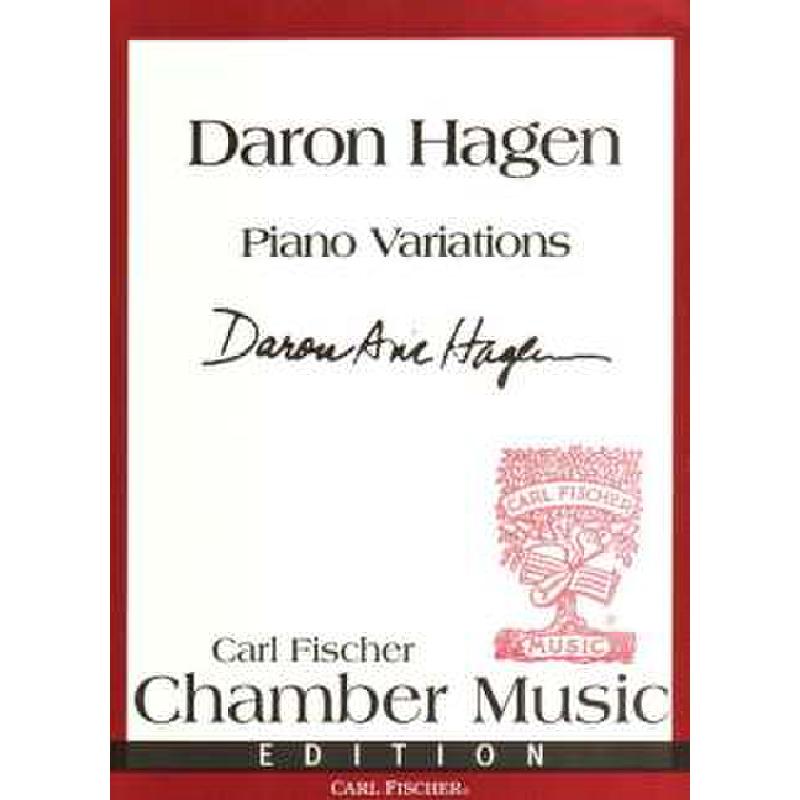 Titelbild für CF -P3312 - PIANO VARIATIONS (2002)