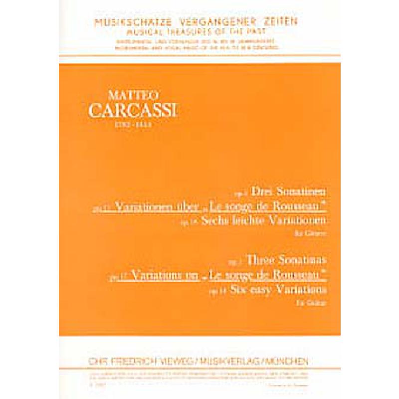 Titelbild für V 1387 - VARIATIONEN OP 17 UEBER LE SONGE DE ROUSSEAU