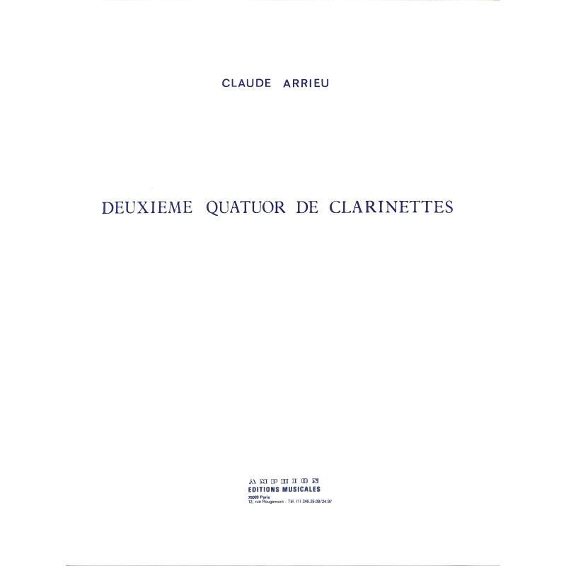 Titelbild für AMPHION 431 - QUATUOR 2 DE CLARINETTES