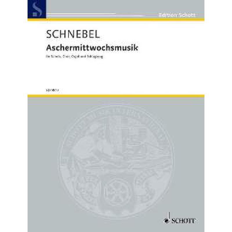 Titelbild für ED 9817 - ASCHERMITTWOCHSMUSIK (2000/2003)