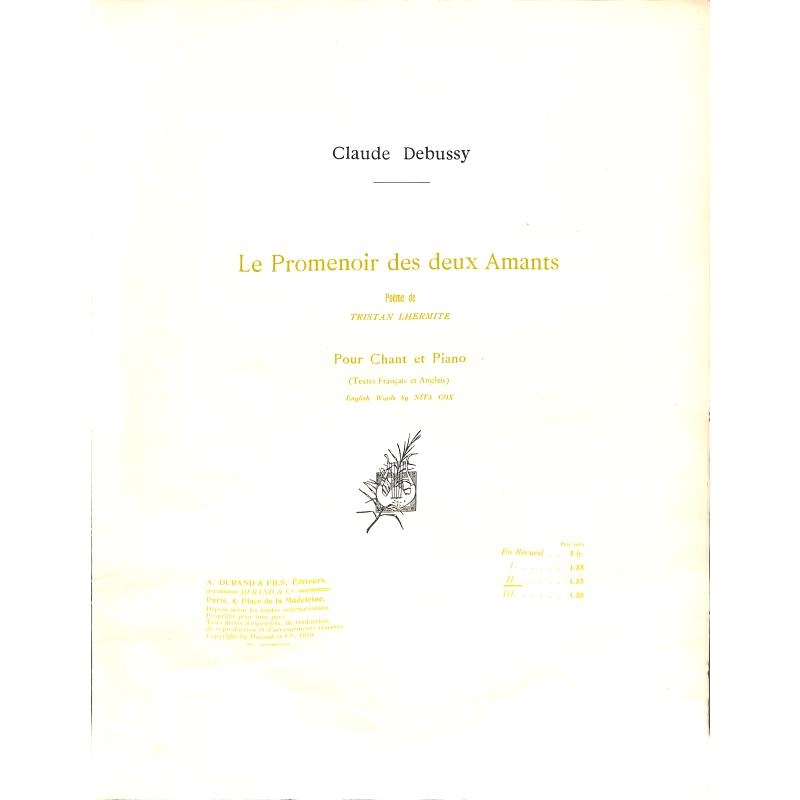 Titelbild für DUR 7819-2 - LE PROMENOIR DES DEUX AMANTS
