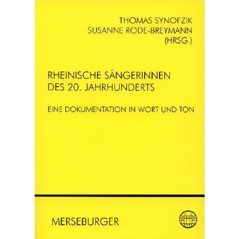 Titelbild für MERS 1264 - RHEINISCHE SAENGERINNEN DES 20 JAHRHUNDERTS